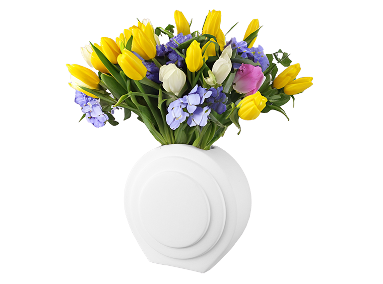 ART DECO BUTTON VASE