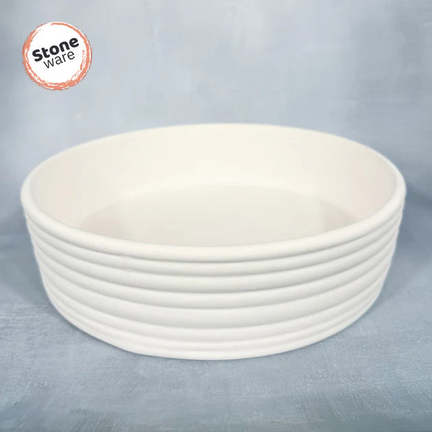 STONEWARE CASSEROLE BOWL