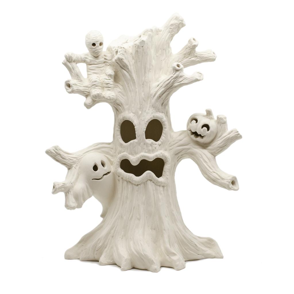 HAUNTED HALLOWEEN TREE LIGHT-UP