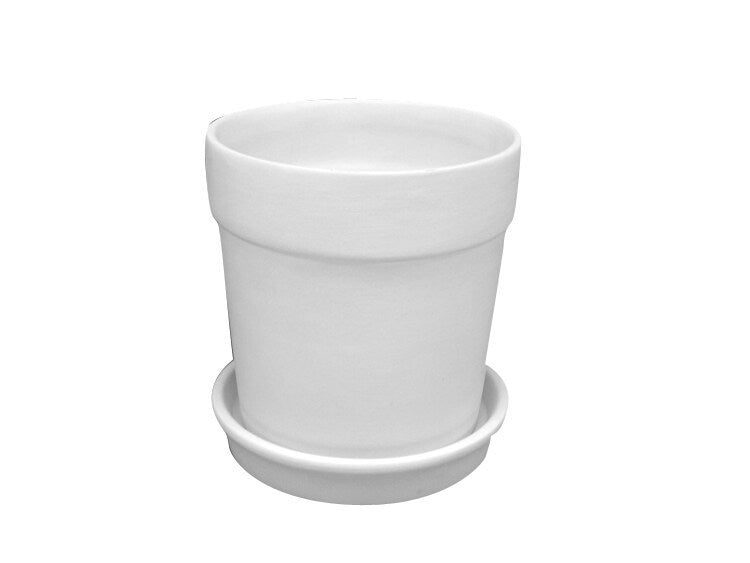 SMALL FLOWER POT WITH TRAY