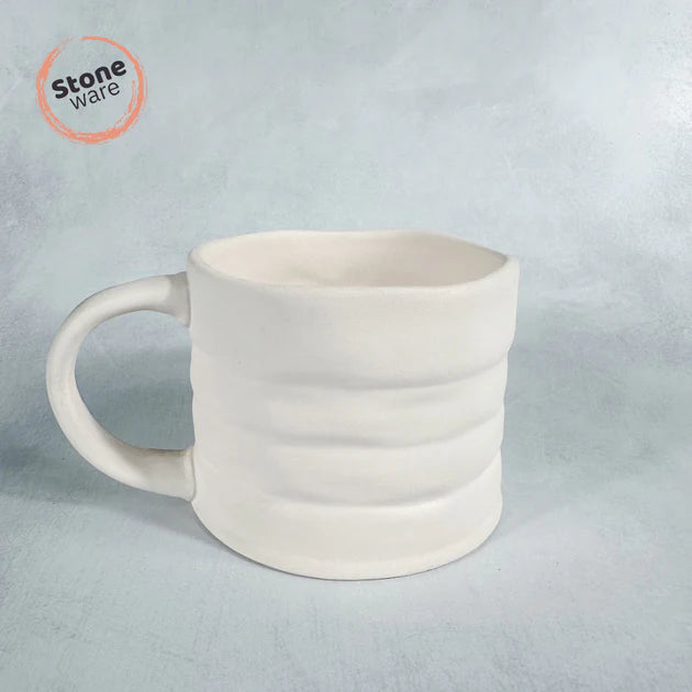 STONEWARE TIN CAN MUG