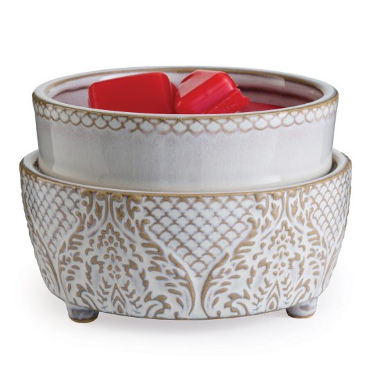 VINTAGE WHITE 2-IN-1 FRAGRANCE WARMER