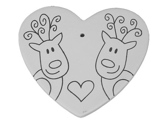 DETAILED REINDEER LOVE ORNAMENT