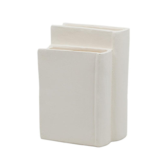 STACKED BOOK VASE