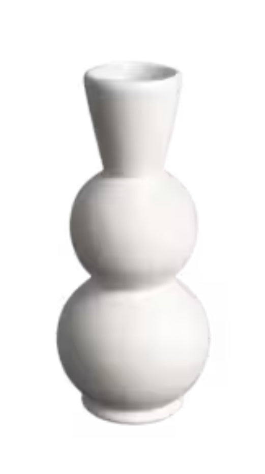 STONEWARE CURVY VASE