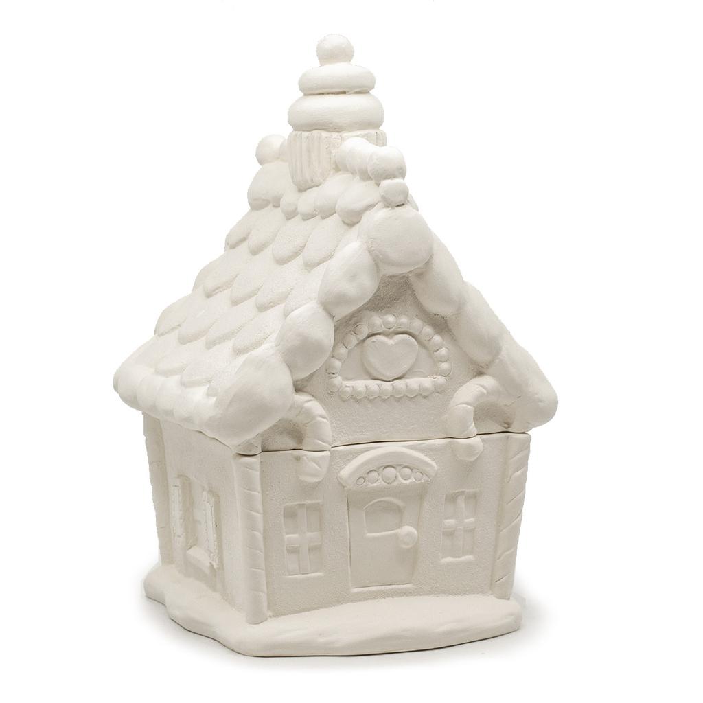 GINGERBREAD HOUSE COOKIE JAR