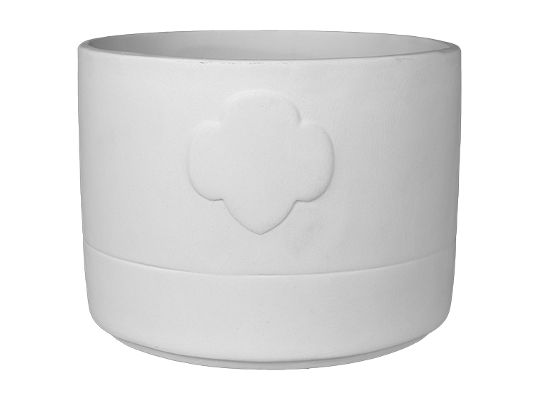 GIRL SCOUT TREFOIL CROCK