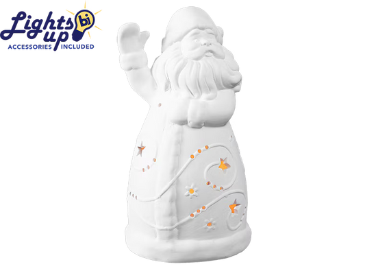 LIGHTED HOLLY JOLLY SANTA