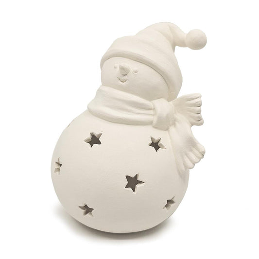 PUDGY SNOWMAN LANTERN