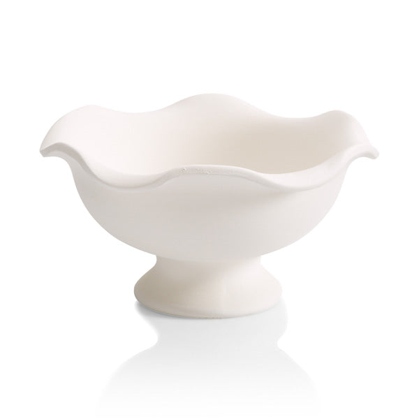 RUFFLED FOOTED ICE CREAM BOWL