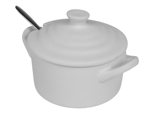 SEA SALT POT WITH SPOON