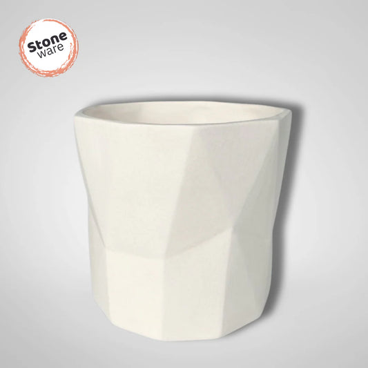 STONEWARE ANGLED PLANTER
