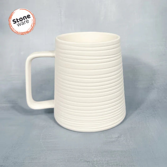 STONEWARE ANGULAR MUG