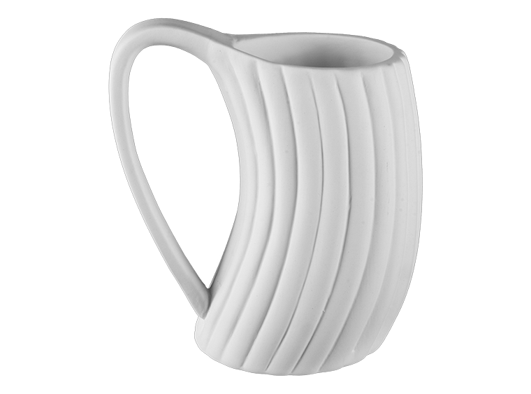 STONEWARE CURVED MUG