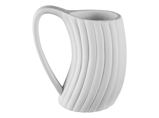 STONEWARE CURVED MUG