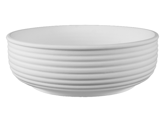 STONEWARE FOOTED BOWL