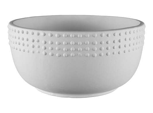 STONEWARE POINTILLISTIC BOWL