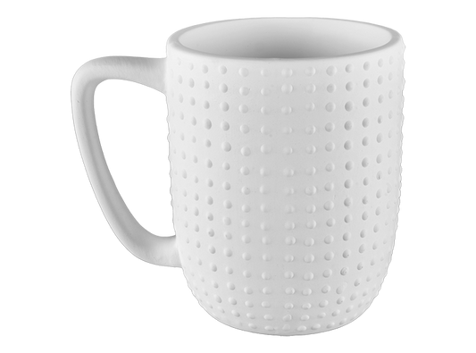 STONEWARE POINTILLISTIC MUG
