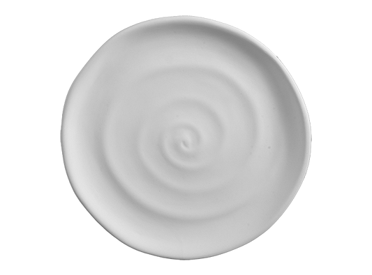 STONEWARE SPIRALED SALAD PLATE