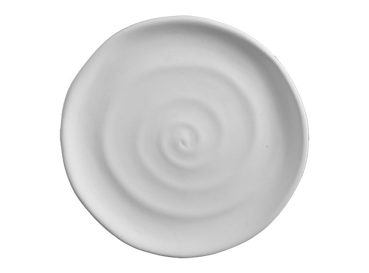 STONEWARE SPIRALED SALAD PLATE