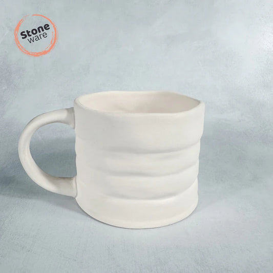 STONEWARE TIN CAN MUG