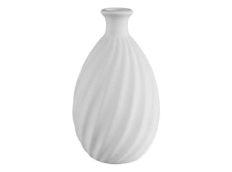 STONEWARE TWISTED VASE