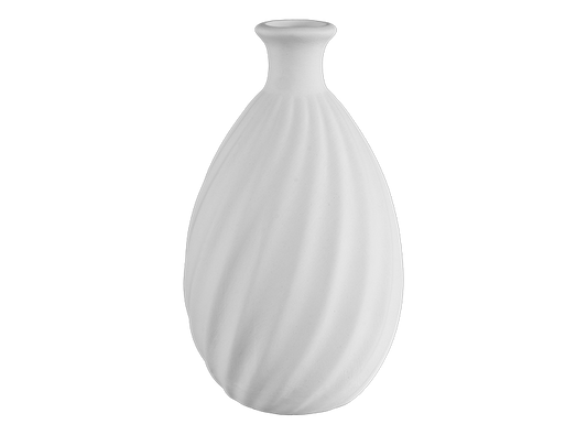 STONEWARE TWISTED VASE