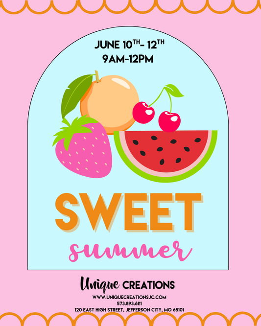 SWEET SUMMER SUMMER CAMP  JUNE 10-12 @ 9:00am-12:00pm ages 6 and older
