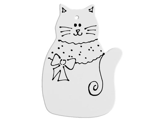 DETAILED PRETTY KITTY ORNAMENT