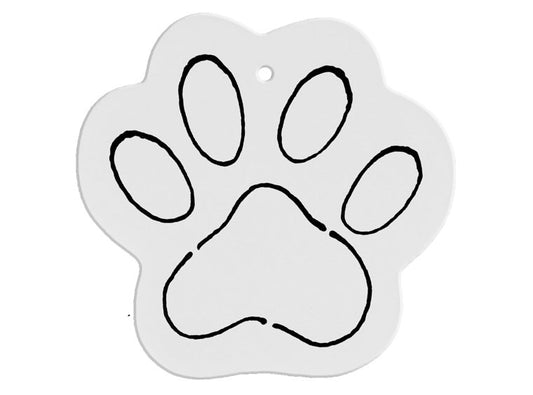 DETAILED PAW ORNAMENT